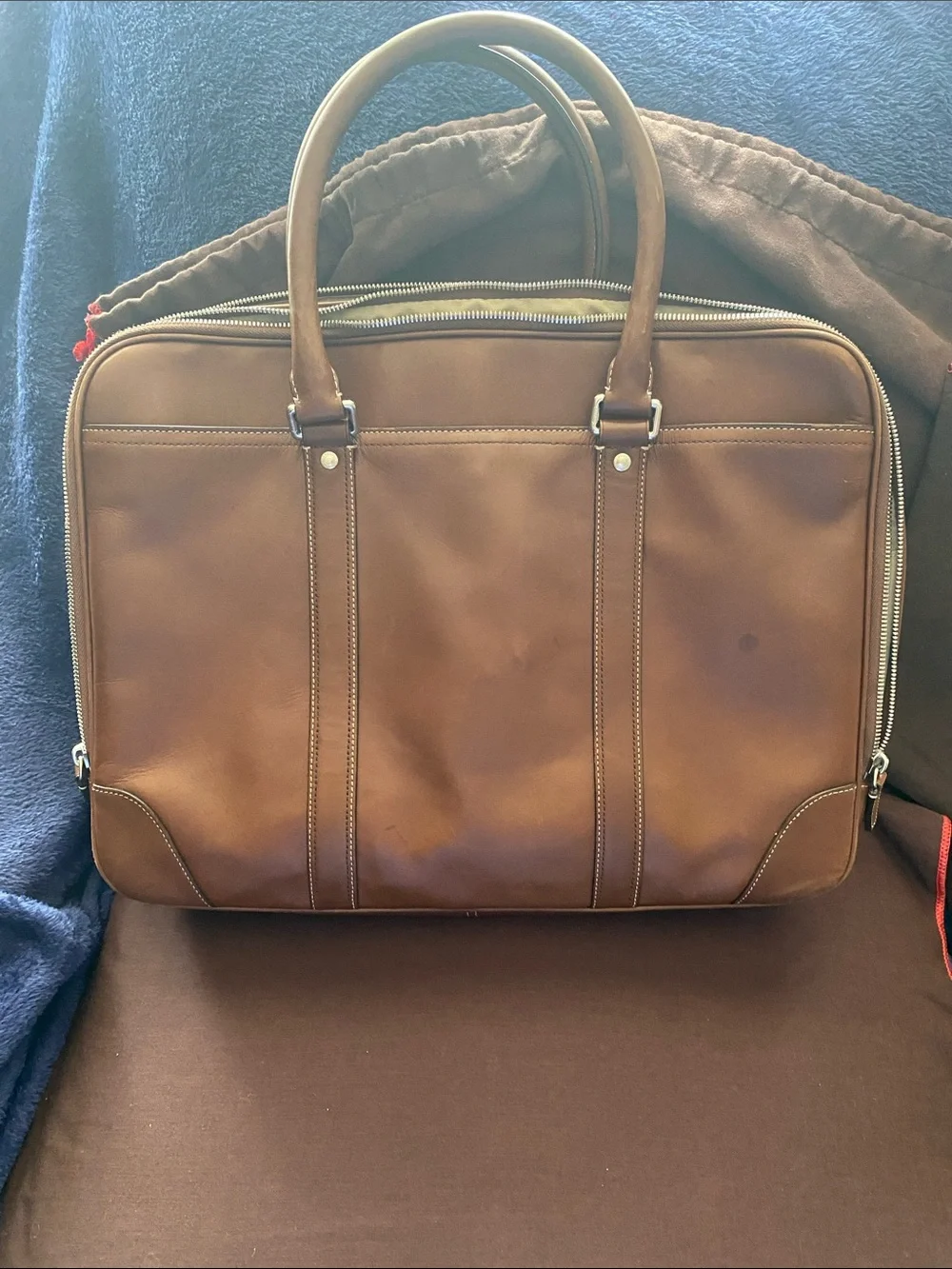 Coach Men's Leather Briefcase Bag in Brown